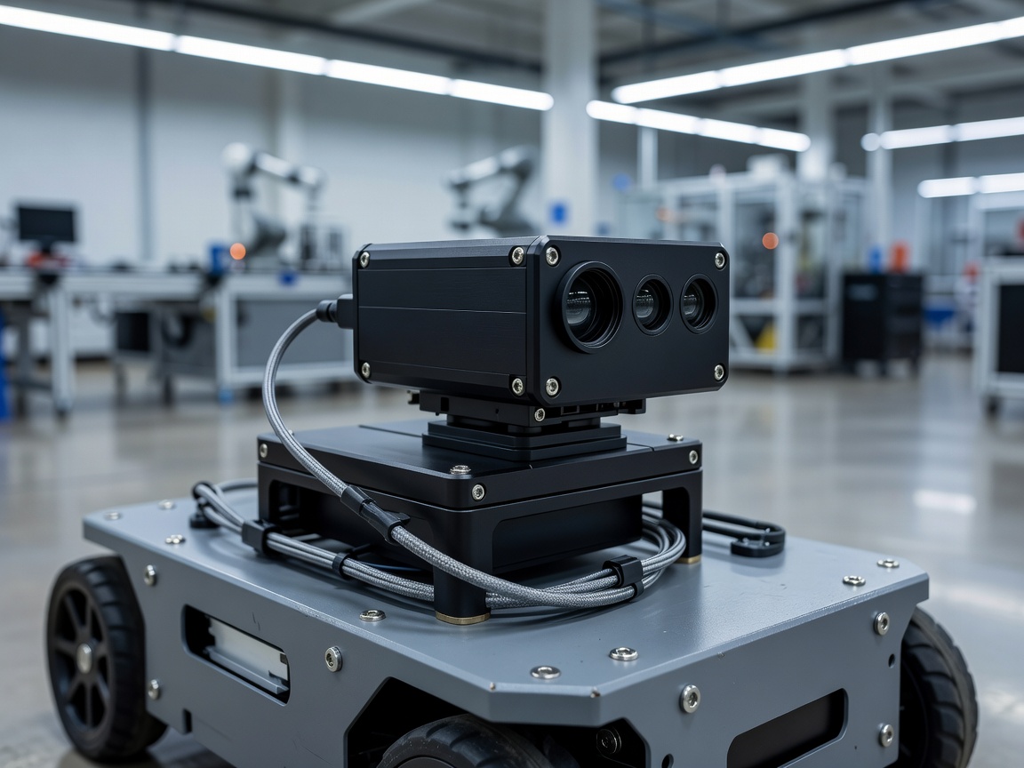 Spotlio Pro-X Precision Rangefinder Unit installed on AMR vehicle