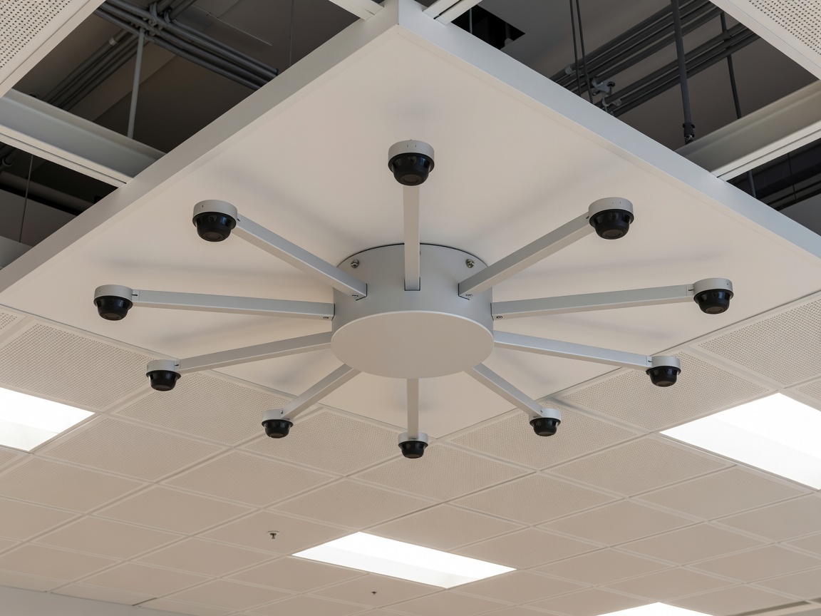 Spotlio Spatial Anchor Node ceiling installation unit for multi-floor coverage
